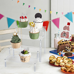 4-ярусные прозрачные акриловые стойки-органайзеры в сборе ODIS-WH0029-82