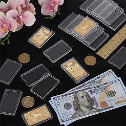 Прозрачные акриловые серебряные слитки золотые слитки для хранения AJEW-FG0001-19