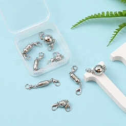 8 компл. 4 конвертера латунных магнитных застежек&nbsp;KK-YW0001-37