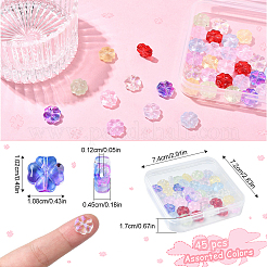 45шт 9 цвета бусины лэмпворк ручной работы LAMP-YW0001-24