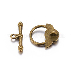 チベット風マンテル  鉛フリー＆カドミウムフリー＆ニッケルフリー  アンティーク黄金  花：18x19mm  バー：4x24mm  穴：2mm&nbsp;GLF0026Y-NF