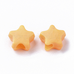 不透明なポリスチレン（ps）プラスチックビーズ  スター  ミックスカラー  10x10.5x5mm  穴：3.5mm  約2017個/500g&nbsp;KY-I004-11B