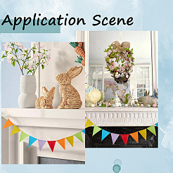 Льняные и бечевочные вымпелы флаги баннеры&nbsp;DIY-WH20001-99G