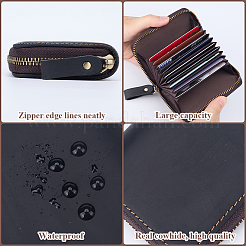 Прямоугольные кожаные кошельки для кредитных карт для женщин и мужчин AJEW-WH20001-31C