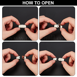 20 комплект застежек для часовых ремешков из нержавеющей стали 201 с гладкой поверхностью STAS-DC0011-59