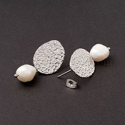 Серьги-гвоздики из нержавеющей стали 304 EJEW-M208-05P