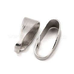 Платиновые латунные держатели кулонов X-KK-M029-02P