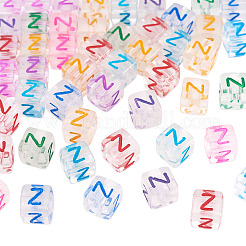 50pcs perles européennes acryliques&nbsp;MACR-TADJ0001-13Z