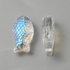 Placcare perle di vetro trasparenti&nbsp;GLAA-WH0031-64A
