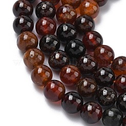 Нити из натуральных африканских оранжевых гранатовых бусин&nbsp;G-K365-F01-6mm