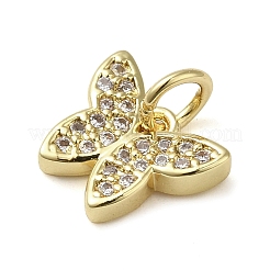 Латунные микропаве прозрачные подвески с фианитом KK-U005-01C-G