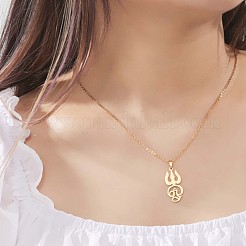 Мужские подвески с индийским символом Ом из нержавеющей стали 304&nbsp;FS-WG4D277-02