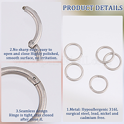 10 шт. серьги-подвески из нержавеющей стали 316L&nbsp;EJEW-BBC0001-56C