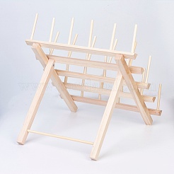 Support de fil à coudre en bois massif&nbsp;ODIS-WH0001-04
