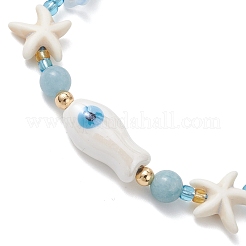 Стекло плетеные из бисера браслеты&nbsp;BJEW-MZ00301