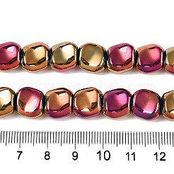 Стеклянные бусины с гальваническим покрытием &nbsp;EGLA-N012-07O