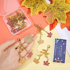 8 шт. подвесные украшения из сплава и акрила на День благодарения HJEW-SC0001-76A