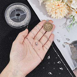 Наборы для изготовления цепочек из латунного ромба DIY-BBC0002-18