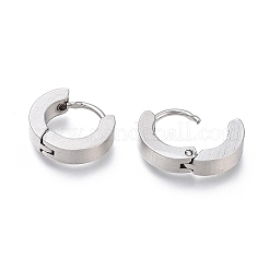 Boucles d'oreilles créoles en acier inoxydable 304&nbsp;EJEW-O087-09A-P-01