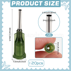 120 шт. пластиковые точные тупые иглы для дозирования жидкости TOOL-FG0001-35