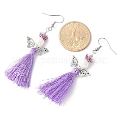 Серьги-подвески из нержавеющей стали 304 «ангел» EJEW-MZ00410