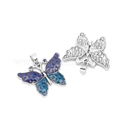 Старинное серебро покрытием сплава подвески&nbsp;ENAM-L030-M01-AS