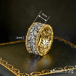 Кольца из латуни с микропаве&nbsp;FS-WG88BF1-02