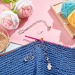 Латунные вязальные цепочки для счетчика рядов HJEW-NB00130