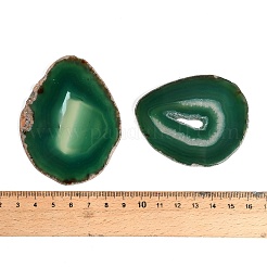 Cabujones de láminas de ágata natural teñidas y calentadas&nbsp;GG-CBAAF67-01E