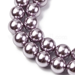 Гальванические оболочки жемчужные бусы пряди BSHE-G041-10mm-02