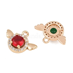 Messing ebnen Zirkonia Charms&nbsp;CU-CBA8183-02G