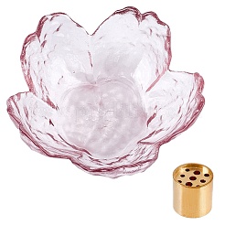 Sakura-Dipschale aus Glas&nbsp;AJEW-CN0004-76B