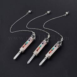 Биолокационные маятники с заострением из смешанных драгоценных камней G-F733-01
