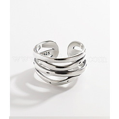 925 многослойное кольцо-манжета из стерлингового серебра FS-WG19322-01