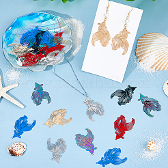 24 шт. 6 стиля подвески из нержавеющей стали/латуни 201&nbsp;STAS-HS0001-55