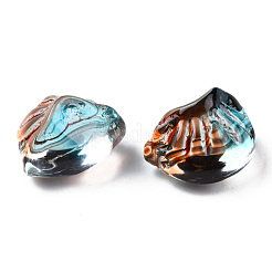 Perle di vetro verniciate a spruzzo trasparente&nbsp;GLAA-N035-033-G02