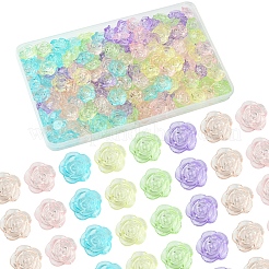 180шт 6 цвета прозрачные акриловые бусины&nbsp;OACR-FS0001-91