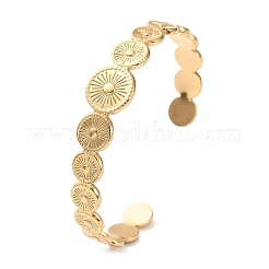 Браслеты-манжеты из нержавеющей стали 304 BJEW-F457-25G