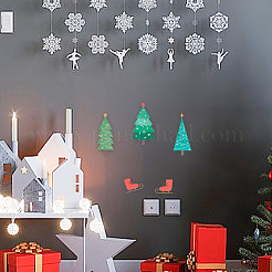 ПВХ рождественские декоративные наклейки на стену DIY-WH0430-838