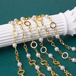 Латунная цепочка из бисера ручной работы CHC-SZ0001-21