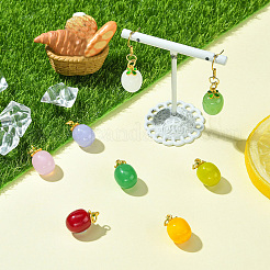 8шт 8 цвета подвески ручной работы лэмпворк&nbsp;LAMP-CJ0002-59