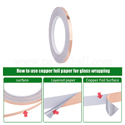Ленты из медной фольги с клейкой обратной стороной AJEW-WH0348-409B