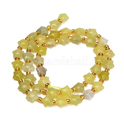 Natürliche Zitronen Jade Perlen Stränge&nbsp;G-Z080-A26-8mm