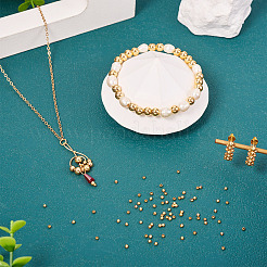 Стойки обшивки латунные бусины KK-TA0001-88G-01