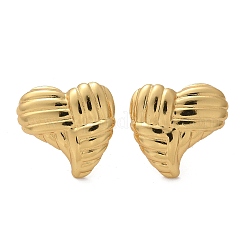 Серьги-гвоздики из нержавеющей стали 304 EJEW-L296-013G-04