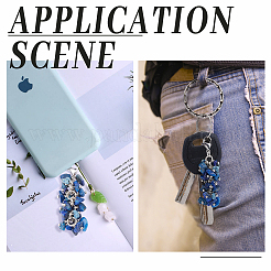 4 шт. 4 стиля подвески с натуральными драгоценными камнями&nbsp;HJEW-FH0001-08