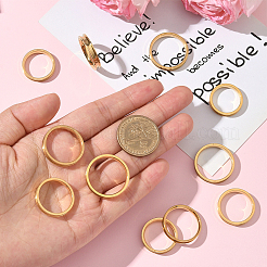 18 шт. 6 стиля 201 нержавеющая сталь рифленые кольца для пальцев&nbsp;RJEW-SC0001-33G