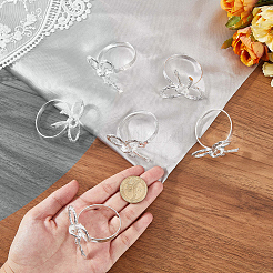 Бант железные кольца для салфеток&nbsp;DIY-WH20007-680S