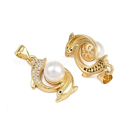 Латунные микро проложить кубического циркония подвески KK-A269-13G