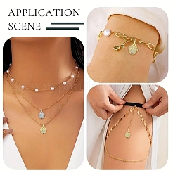 5шт стеллажное покрытие латунь микро проложить прозрачные подвески из кубического циркония&nbsp;KK-YW0003-36G